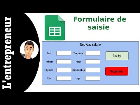 Créer un formulaire personnalisé dans Google Sheets : guide pratique